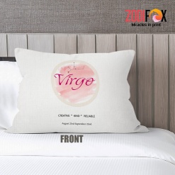 lively Virgo Pink Throw Pillow astrology lover presents – VIRGO-PL0049