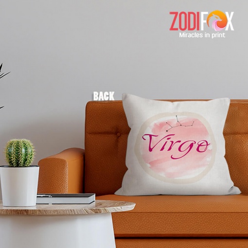 eye-catching Virgo Pink Throw Pillow gifts according to zodiac signs – VIRGO-PL0049