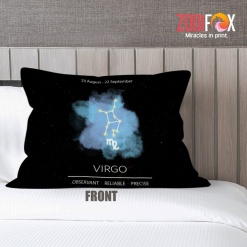 pretty Virgo Reliable Throw Pillow birthday zodiac presents for astrology lovers – VIRGO-PL0005