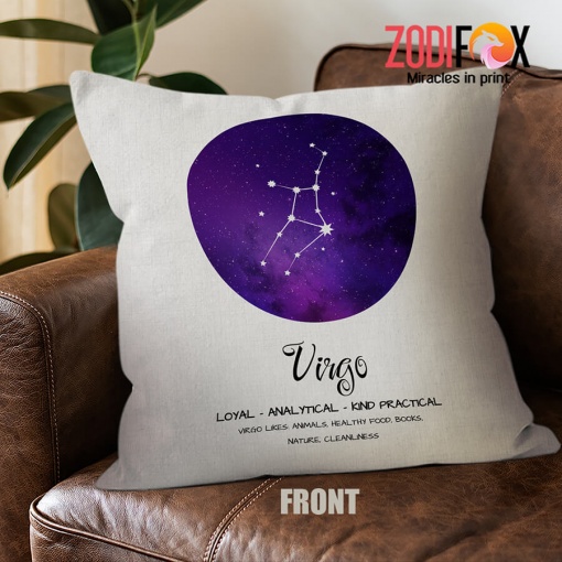 interested Virgo Loyal Throw Pillow zodiac gifts and collectibles – VIRGO-PL0052