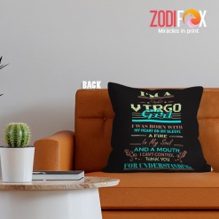 lively Virgo Control Throw Pillow astrology gifts – VIRGO-PL0006