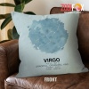 nice Virgo Graceful Throw Pillow zodiac presents for horoscope and astrology lovers – VIRGO-PL0009