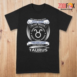 nice Taurus Heart Premium T-Shirts