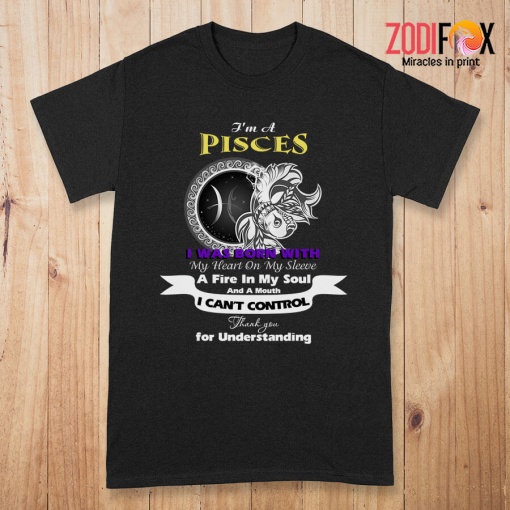 nice A Fire In My Soul Pisces Premium T-Shirts