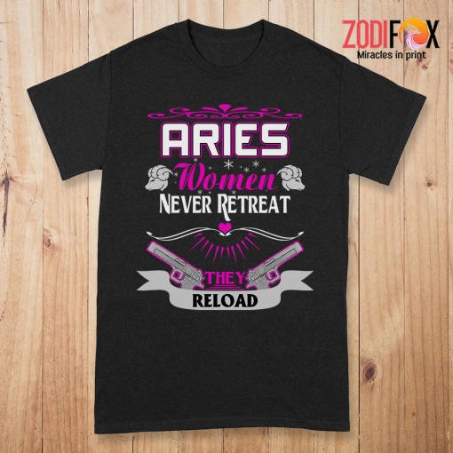 interested Aries Women Never Retreat Premium T-Shirts