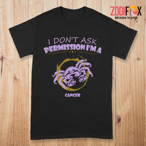 interested I Don't Ask Permission Cancer Premium T-Shirts