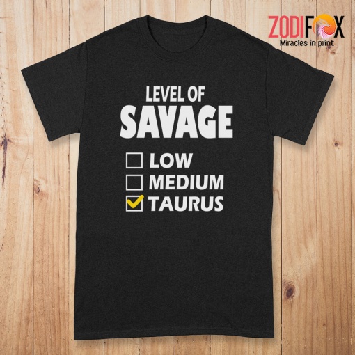 hot Level Of Savage Taurus Premium T-Shirts