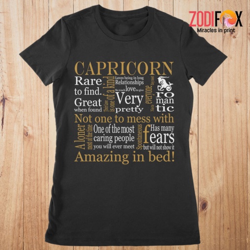Capricorn Fears Premium T-Shirts - Buy meaningful friendship gifts for girlfriend