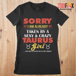 lively A Sexy & Crazy Taurus Girl Premium T-Shirts