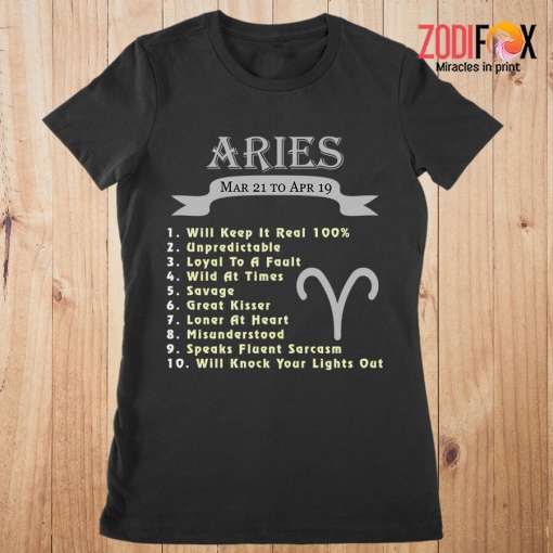great Loner At Heart Aries Premium T-Shirts