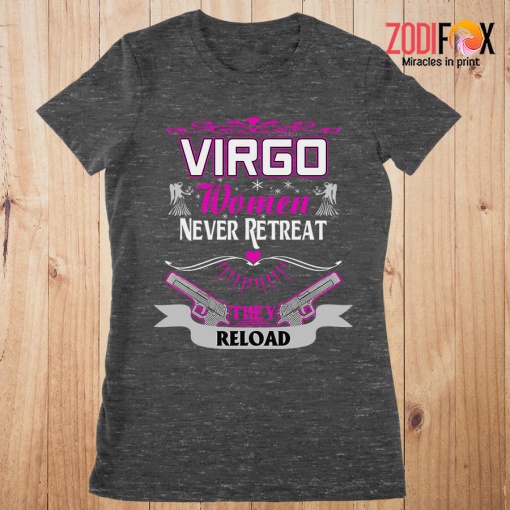 dramatic Virgo Women Never Retreat Premium T-Shirts