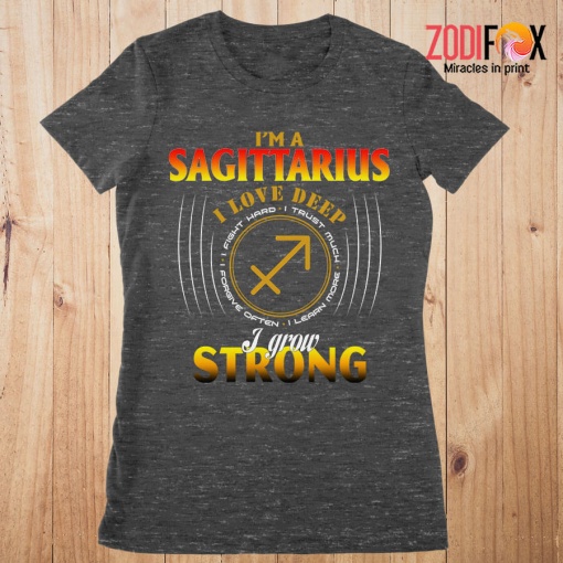 dramatic I Love Deep Sagittarius Premium T-Shirts