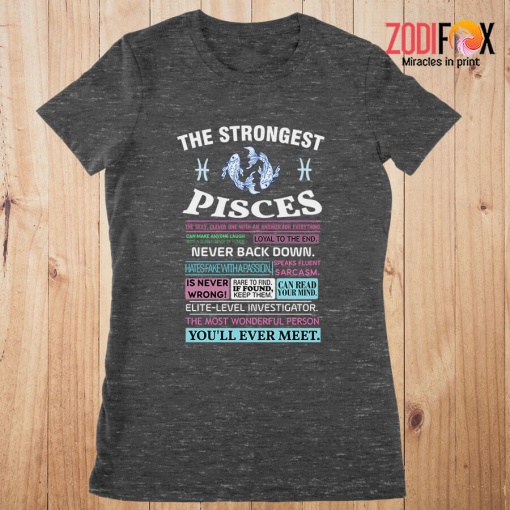 personality The Strongest Pisces Premium T-Shirts