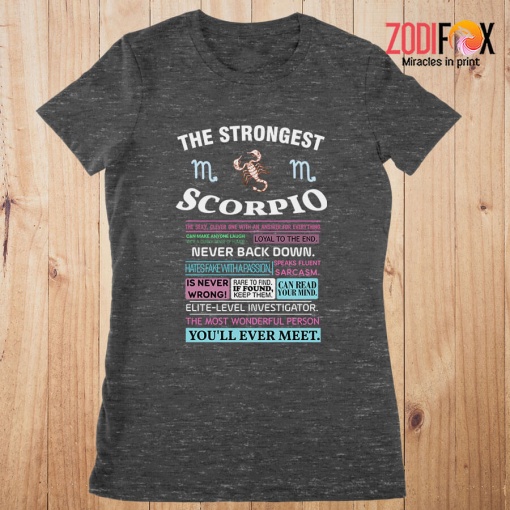 interested The Strongest Scorpio Premium T-Shirts
