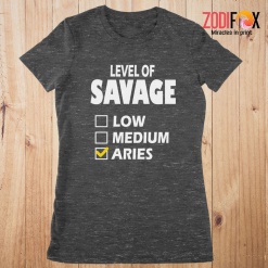 dramatic Level Of Savage Aries Premium T-Shirts