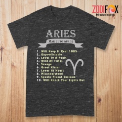 best Loner At Heart Aries Premium T-Shirts