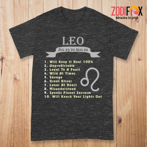 best Loner At Heart Leo Premium T-Shirts