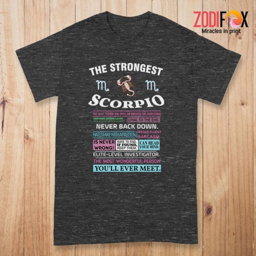 wonderful The Strongest Scorpio Premium T-Shirts
