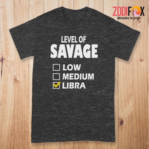 beautiful Level Of Savage Libra Premium T-Shirts
