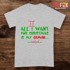 exciting I Want For Christmas Is My Gemini Premium T-Shirts