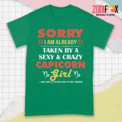 cheap A Sexy & Crazy Capricorn Girl Premium T-Shirts