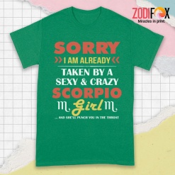 dramatic A Sexy & Crazy Scorpio Girl Premium T-Shirts