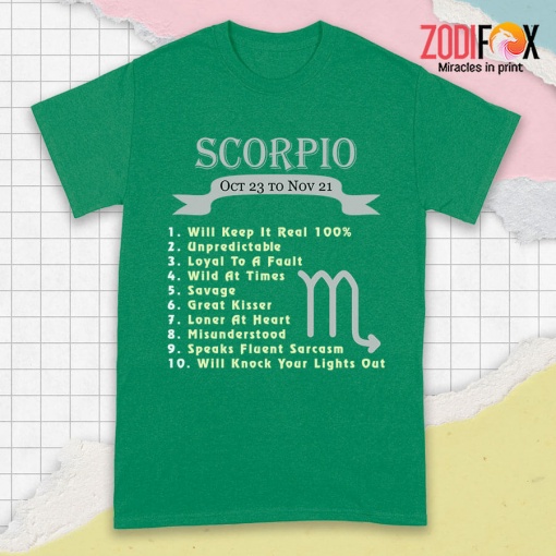 cool Loner At Heart Scorpio Premium T-Shirts