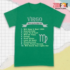cool Loner At Heart Virgo Premium T-Shirts