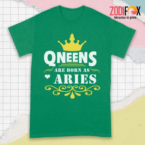 exciting Queens Are Born As Aries Premium T-Shirts