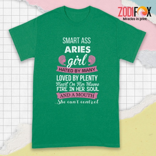exciting She Can't Control Aries Premium T-Shirts