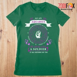 fabulous Loyal Like A Soldier Aquarius Premium T-Shirts