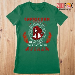 wonderful Play With Fire Capricorn Premium T-Shirts