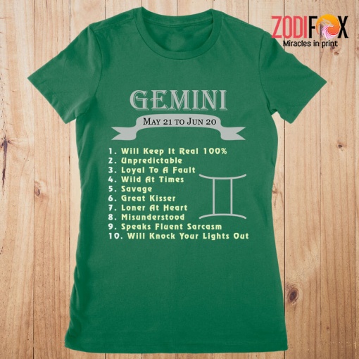 meaningful Loner At Heart Gemini Premium T-Shirts