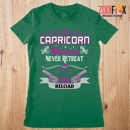unique Capricorn Women Never Retreat Premium T-Shirts