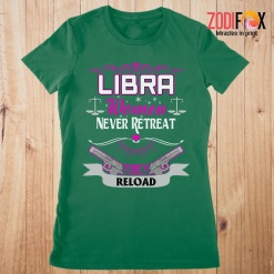 funny Libra Women Never Retreat Premium T-Shirts