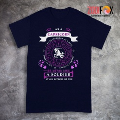 special Loyal Like A Soldier Capricorn Premium T-Shirts