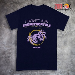 dramatic I Don't Ask Permission Cancer Premium T-Shirts
