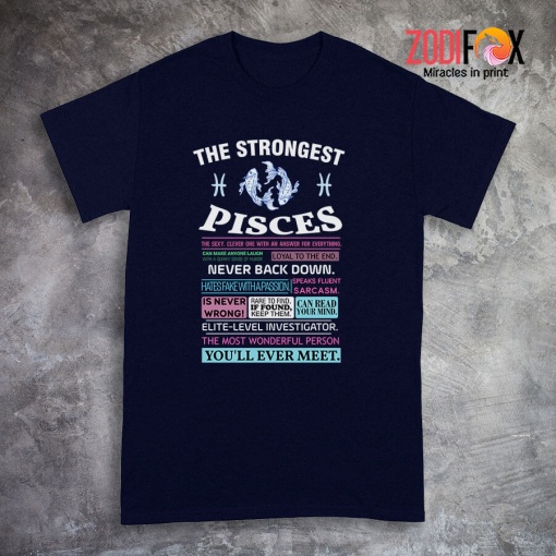 novelty The Strongest Pisces Premium T-Shirts