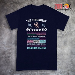 dramatic The Strongest Scorpio Premium T-Shirts