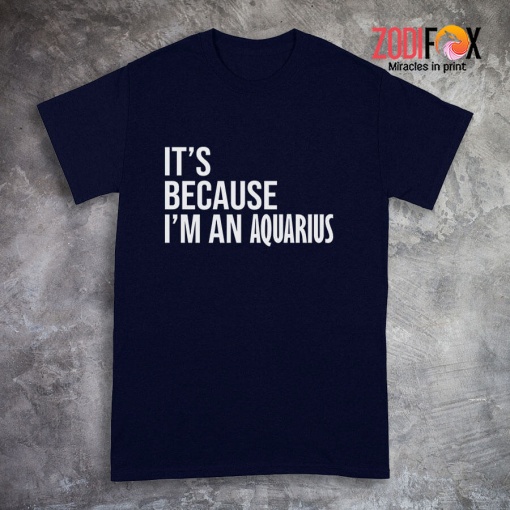 affordable It's Because I'm An Aquarius Premium T-Shirts