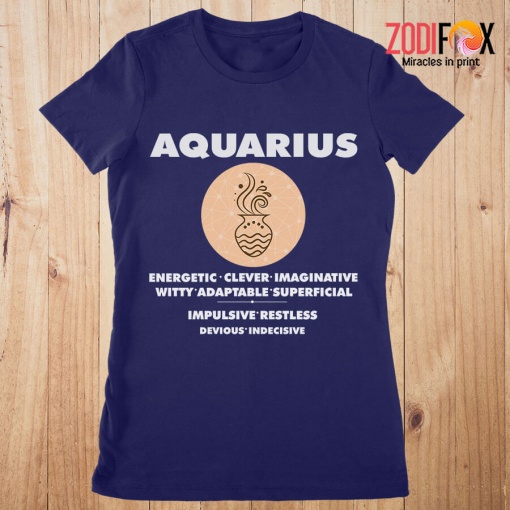 personalised Aquarius Clever Premium T-Shirts