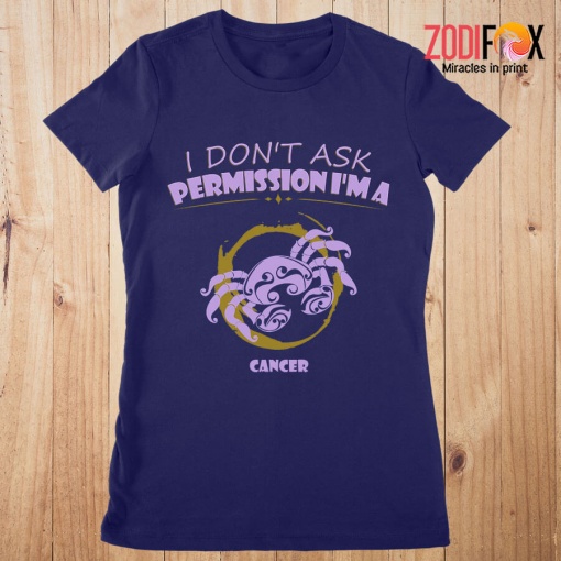 best I Don't Ask Permission Cancer Premium T-Shirts