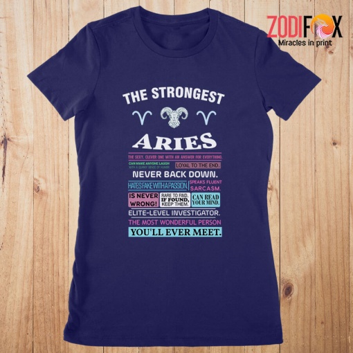 best The Strongest Aries Premium T-Shirts