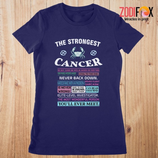 hot The Strongest Cancer Premium T-Shirts