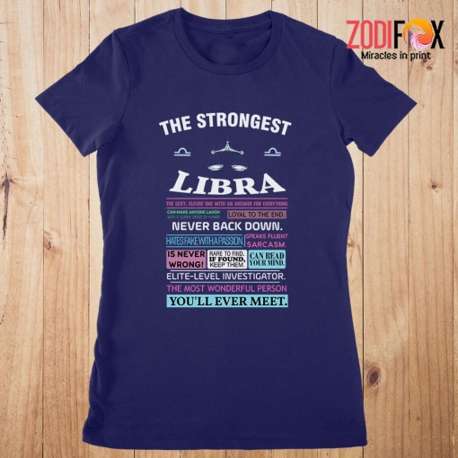 hot The Strongest Libra Premium T-Shirts