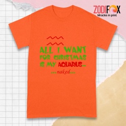 awesome I Want For Christmas Is My Aquarius Premium T-Shirts