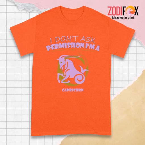 great I Don't Ask Permission Capricorn Premium T-Shirts