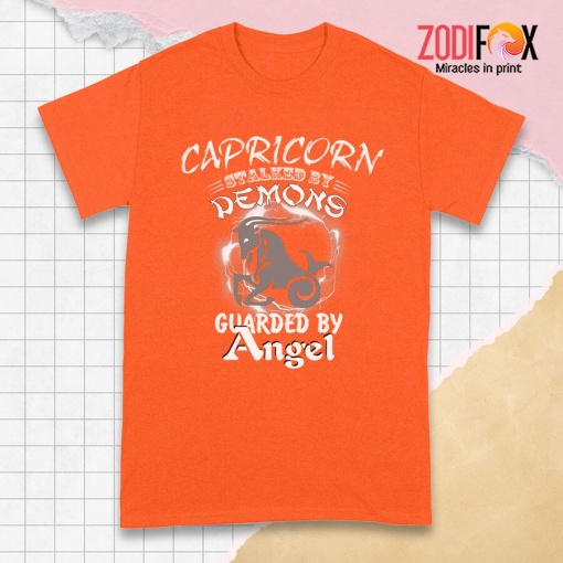 cool Capricorn Stalked By Demons Premium T-Shirts