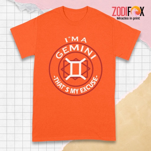 exciting That's My Excuse Gemini Premium T-Shirts