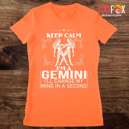 wonderful Keep Calm, I'm A Gemini Premium T-Shirts
